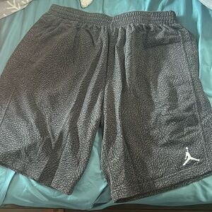 Elephant print shorts